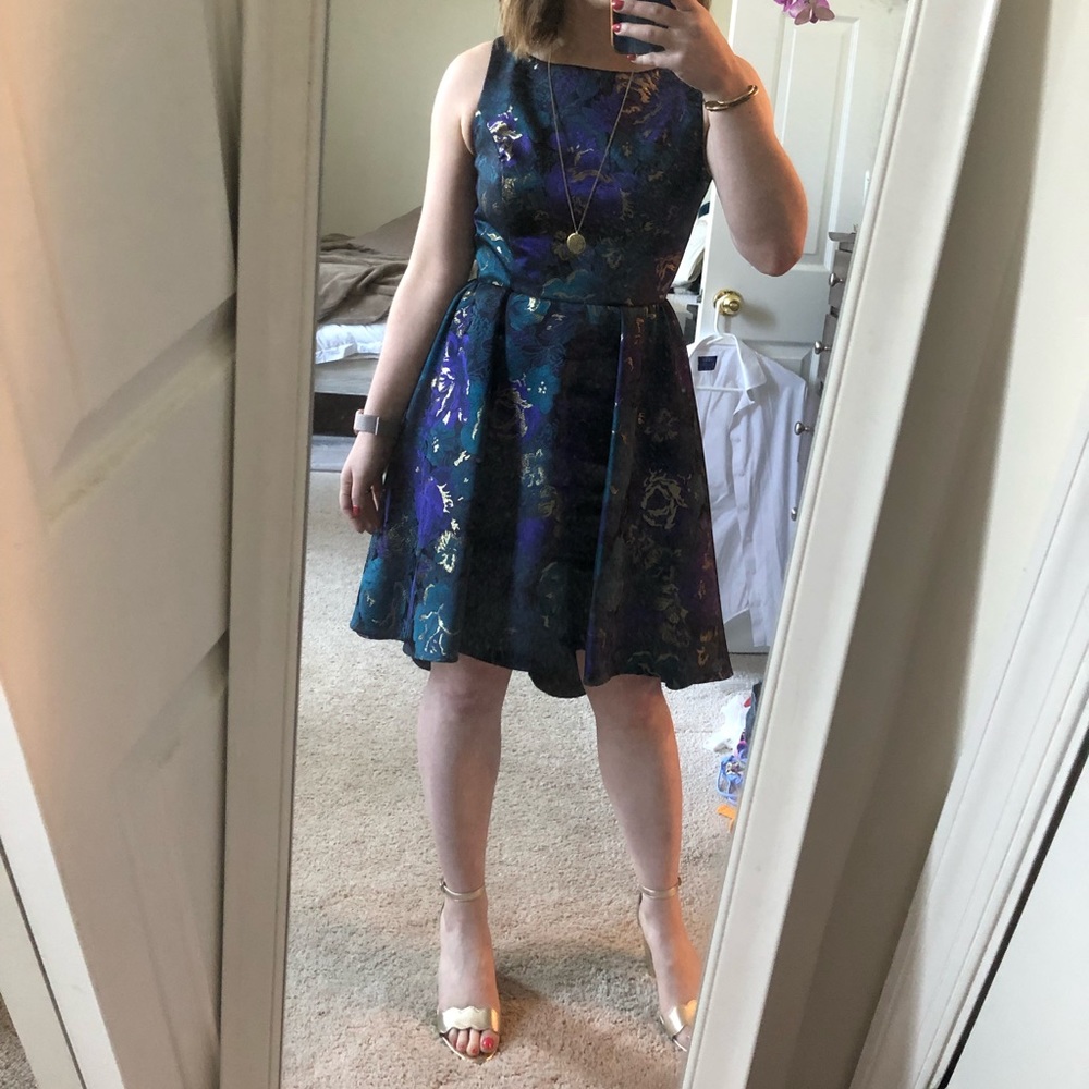 NWT! ABS by Allen Schwartz brocade cocktail dress